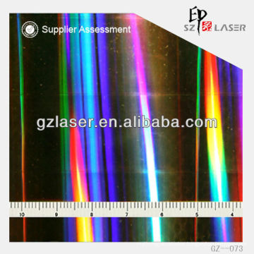 YXCP--073 New design hologram master for pet rainbow packing film